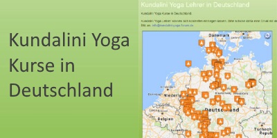 Deutschlandkarte Yogalehrer